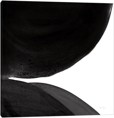Black And White Pools II Canvas Art Print - Black & White Patterns