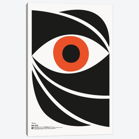 Big Eye Canvas Print #PRL19} by PosterLad Canvas Art