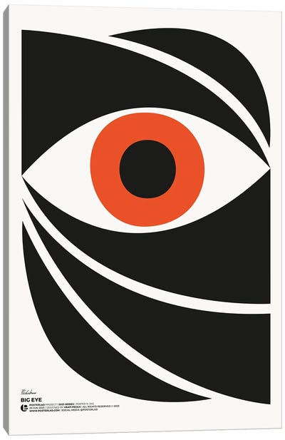 Big Eye Canvas Art Print - PosterLad