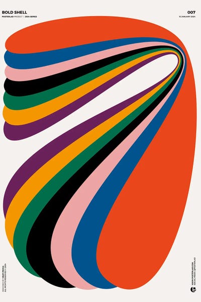 Scandinavian Office: Bold Shell by PosterLad