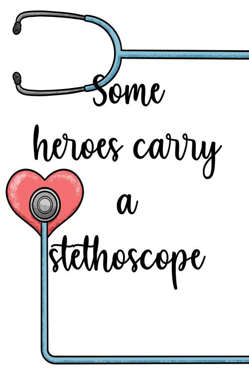 Stethoscope Heroes by Marcus Prime wall art