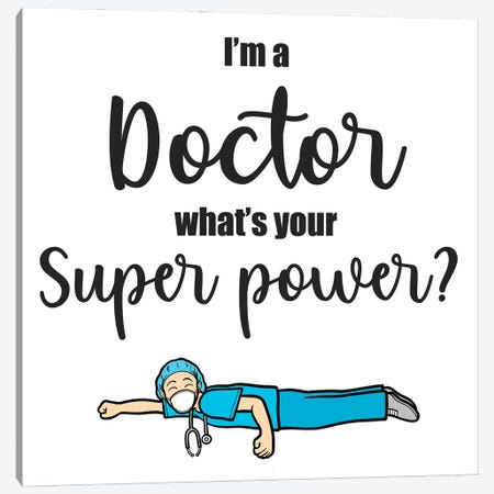 Super Doctor Canvas Print #PRM148} by Marcus Prime Canvas Wall Art