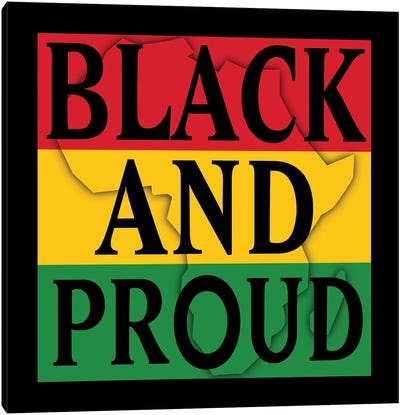 Black and Proud I Canvas Art Print - Marcus Prime