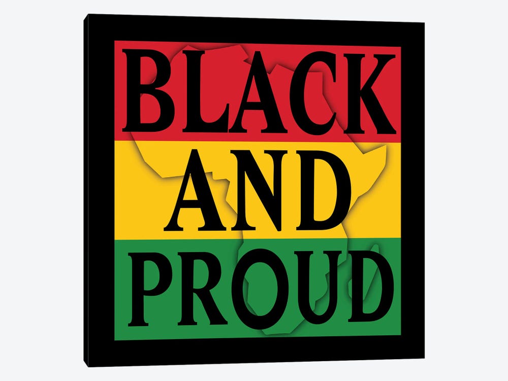 Black and Proud I by Marcus Prime 1-piece Canvas Wall Art