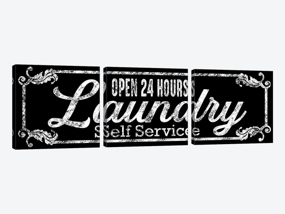 Laundry Self Service by Marcus Prime 3-piece Canvas Art