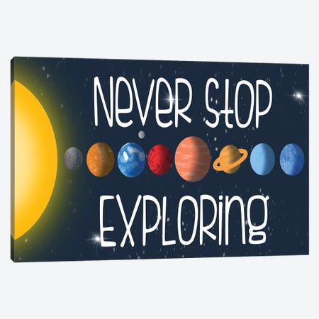 Never Stop Canvas Print #PRM219} by Marcus Prime Canvas Wall Art