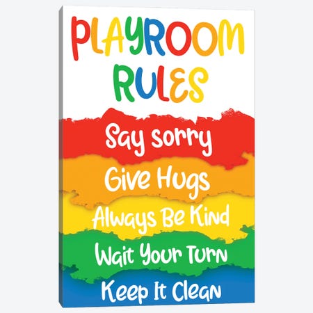 Playroom Rules Canvas Print #PRM220} by Marcus Prime Canvas Print