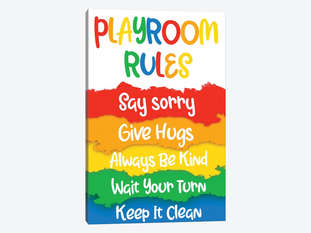 Playroom Rules by Marcus Prime 1-piece Canvas Print