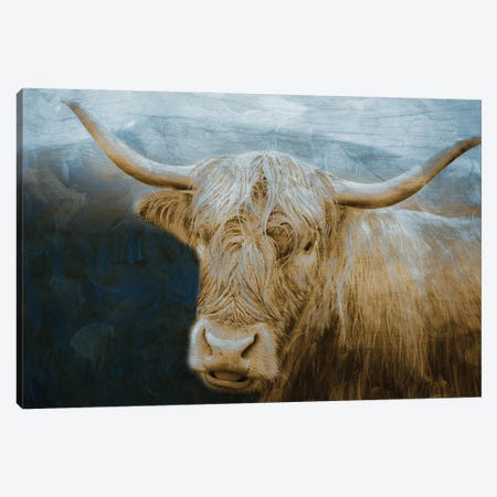 Marvelous Hairy Bull Canvas Print #PRM316} by Marcus Prime Canvas Art