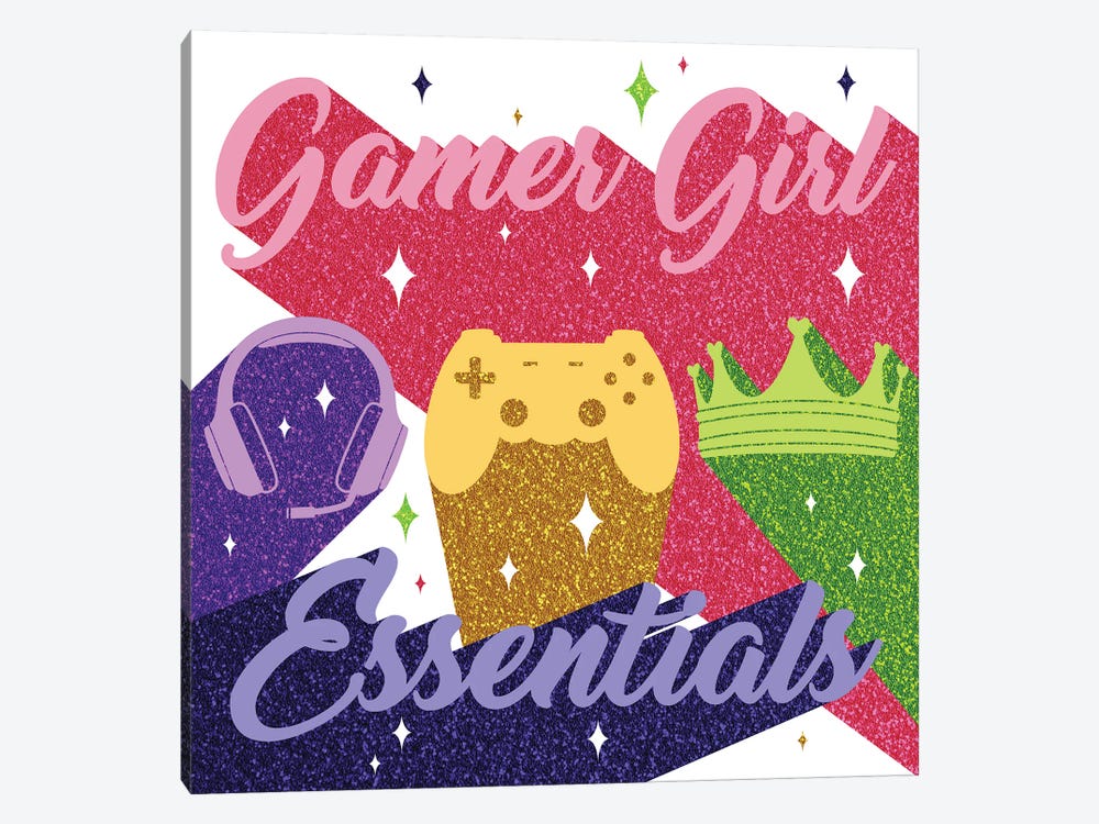 Gamer Girl Essentials by Marcus Prime 1-piece Canvas Print
