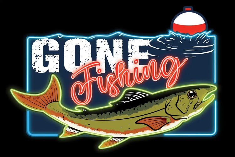 Gone Fishing by Marcus Prime wall art