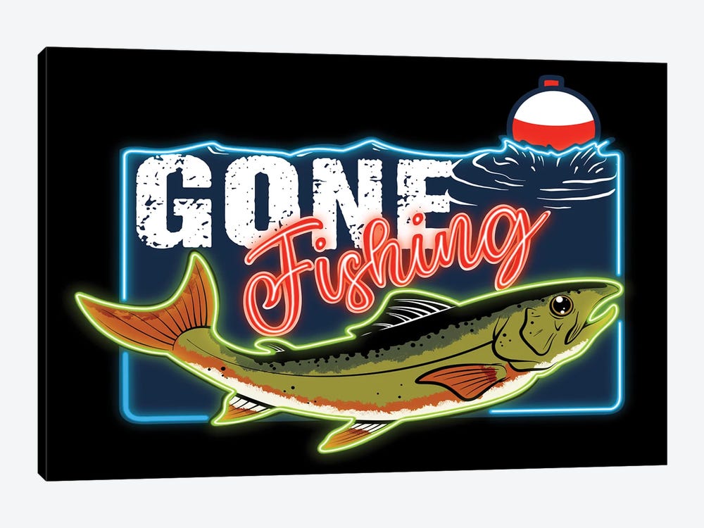 Gone Fishing by Marcus Prime 1-piece Canvas Art