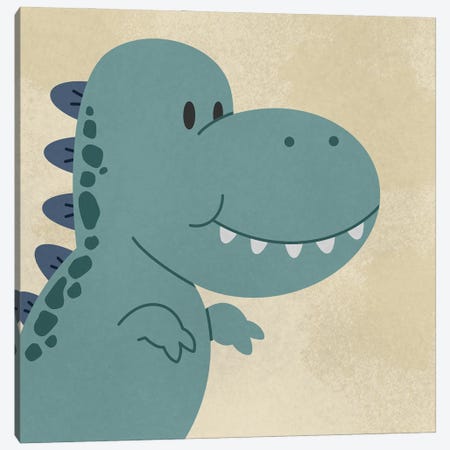 Happy Dino I Canvas Print #PRM347} by Marcus Prime Canvas Art Print