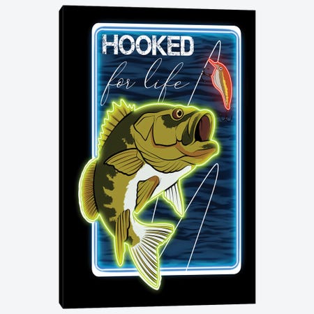 Hooked For Life Canvas Print #PRM350} by Marcus Prime Canvas Art Print