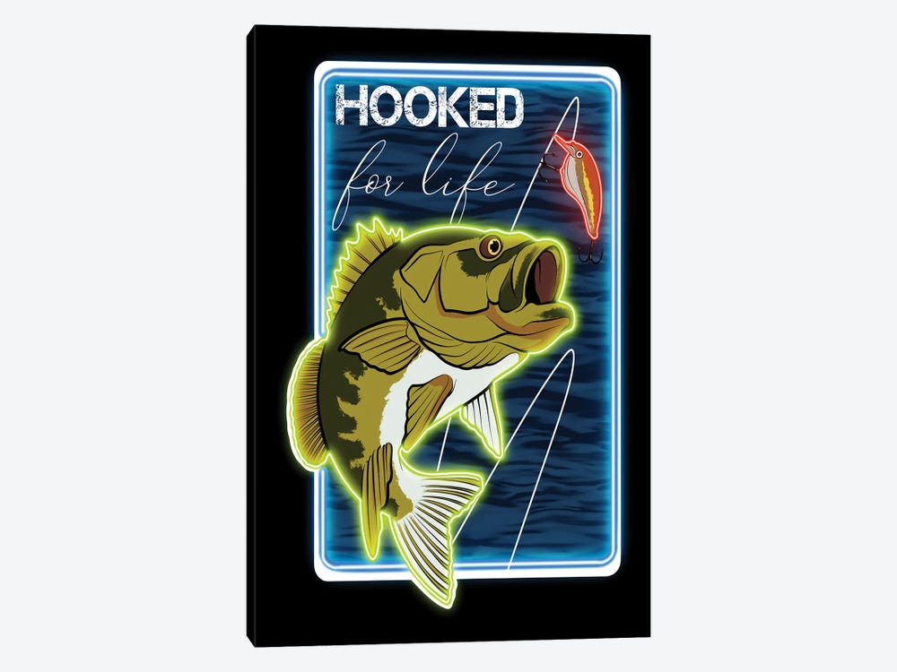 Hooked For Life by Marcus Prime 1-piece Canvas Print