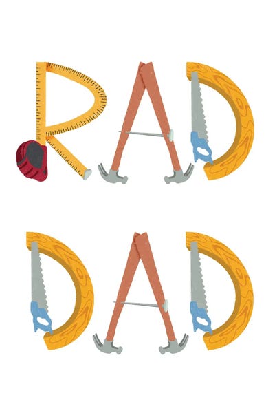 Rad Dad I by Marcus Prime framed wall art