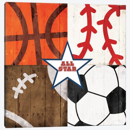 All Star Sports Canvas Print #PRM394} by Marcus Prime Canvas Art