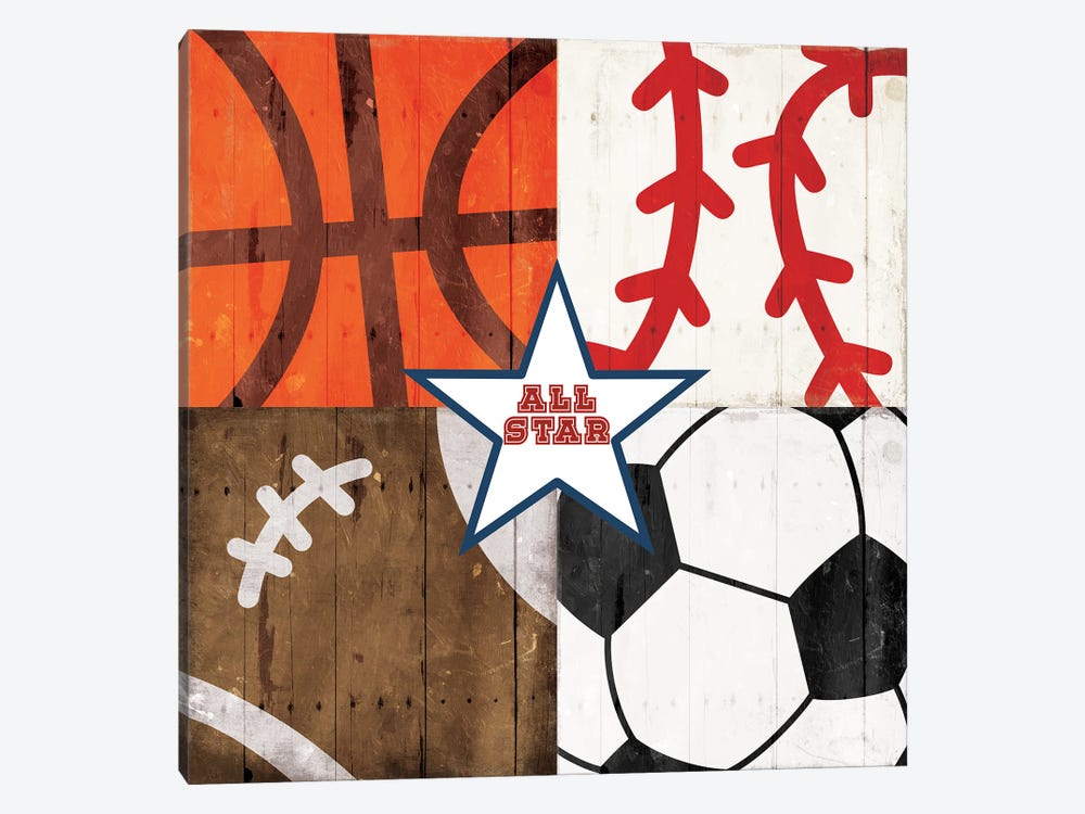All Star Sports by Marcus Prime 1-piece Canvas Art Print