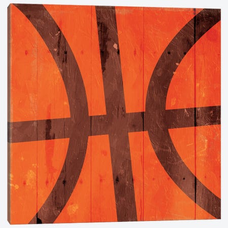 Distressed Basketball Canvas Print #PRM396} by Marcus Prime Canvas Wall Art