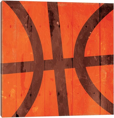 Distressed Basketball Canvas Art Print - Marcus Prime