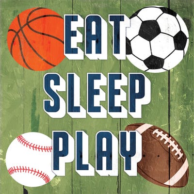 Eat Sleep Play by Marcus Prime framed wall art