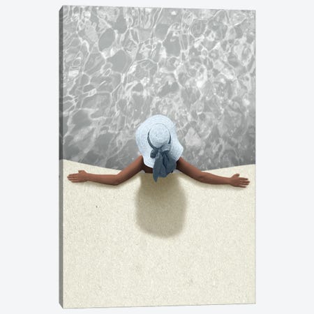 Relaxing By The Pool Canvas Print #PRM401} by Marcus Prime Canvas Art Print