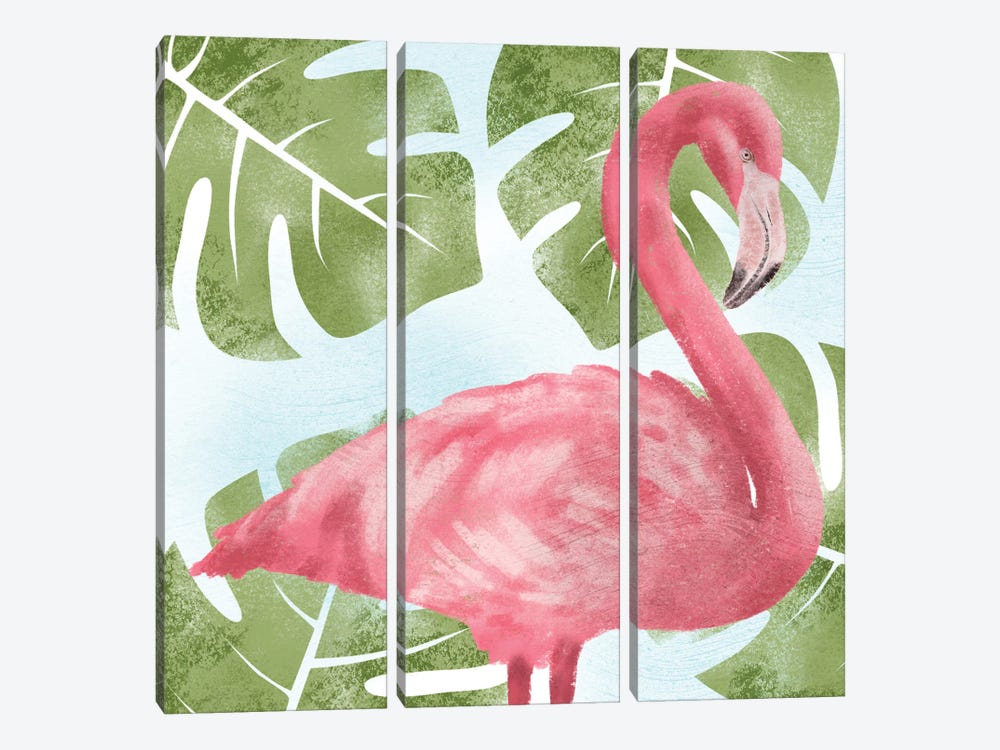 Emerging Flamingo I by Marcus Prime 3-piece Canvas Art Print