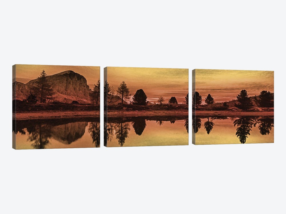 Sunset Vacation I by Marcus Prime 3-piece Canvas Wall Art