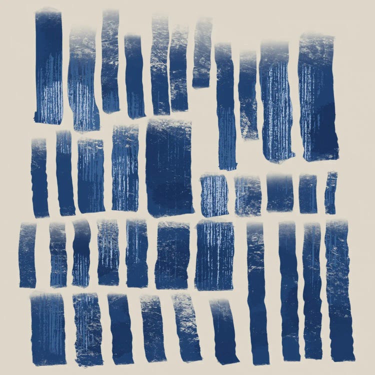 Vibrating Nautical Divided Lines I by Marcus Prime wall art