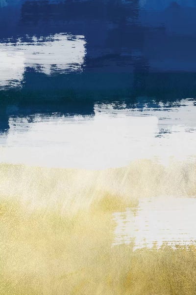 Seasonal Glam: Gold Indigo Shuffle II by Marcus Prime