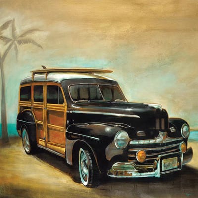 Vintage Woodie by Pablo Rojero canvas print