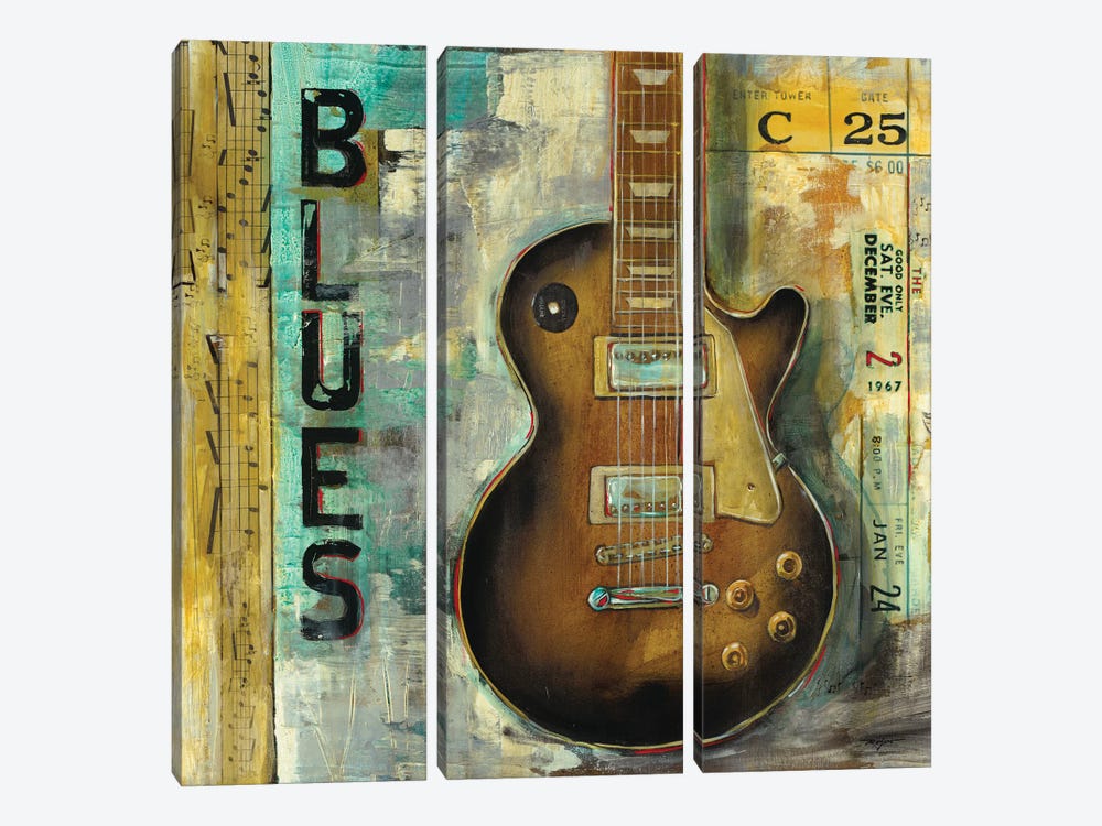 Blues by Pablo Rojero 3-piece Canvas Art