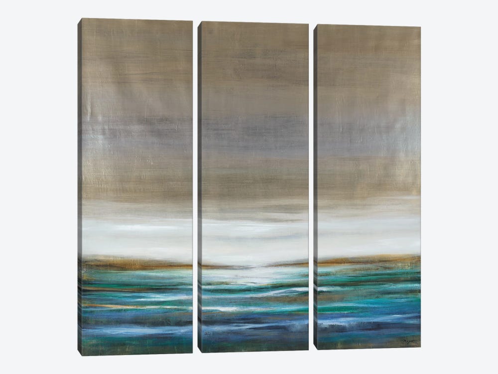 Green Lake by Pablo Rojero 3-piece Canvas Wall Art