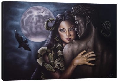 The Medusa Spell Canvas Art Print - Luis Parreira