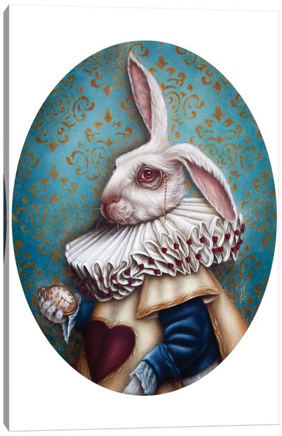 Mr. Rabbit Canvas Art Print - Luis Parreira