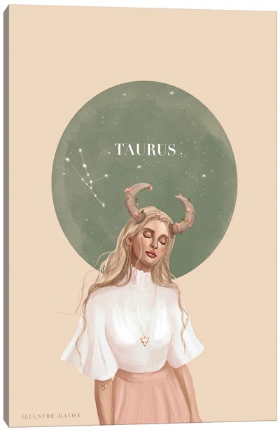 Taurus Canvas Art Print - Illustre Mayon