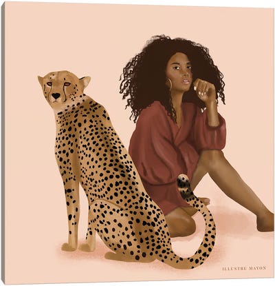 Cheetah Canvas Art Print - Illustre Mayon