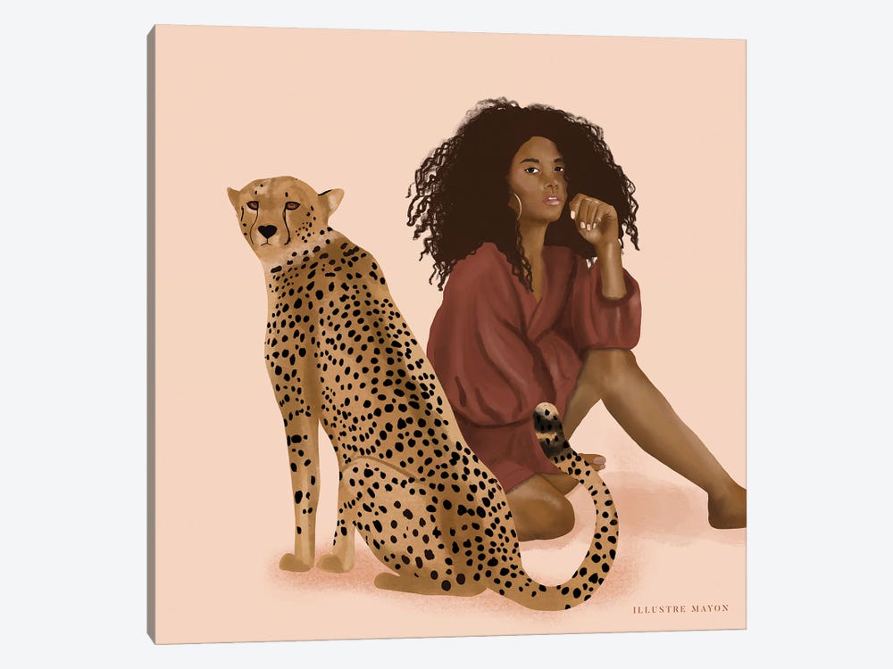 Cheetah by Illustre Mayon 1-piece Canvas Art Print