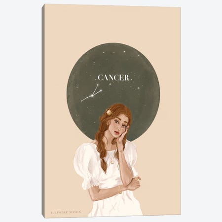 Cancer Canvas Print #PRT3} by Illustre Mayon Art Print