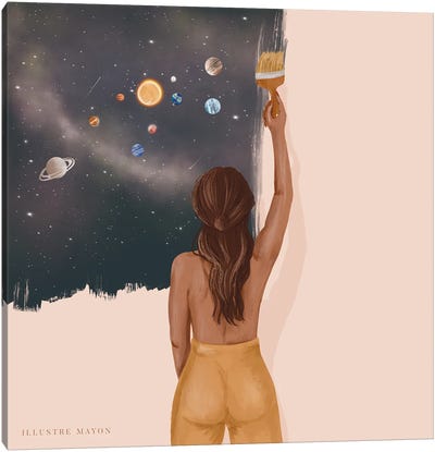 Paint Your Own Universe Canvas Art Print - Illustre Mayon