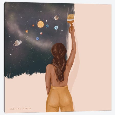 Paint Your Own Universe Canvas Print #PRT47} by Illustre Mayon Canvas Artwork