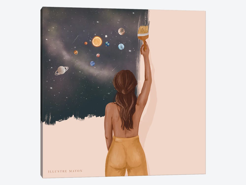 Paint Your Own Universe by Illustre Mayon 1-piece Canvas Print