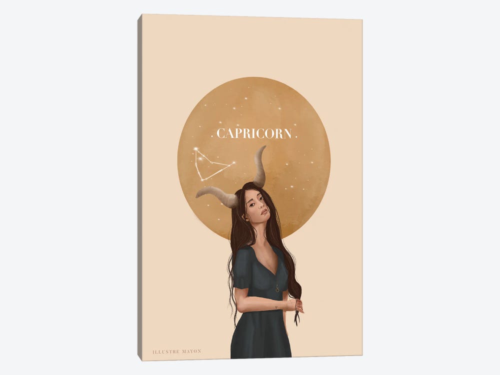 Capricorn by Illustre Mayon 1-piece Canvas Print