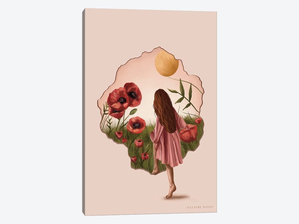 Stepping Into Spring by Illustre Mayon 1-piece Canvas Print
