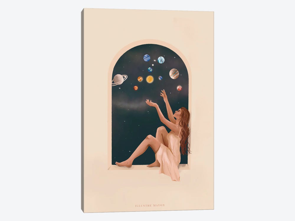 The Whole Universe by Illustre Mayon 1-piece Canvas Print