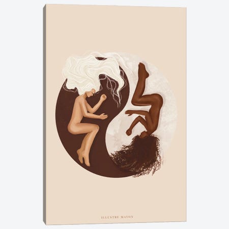 The Yin To My Yang Canvas Print #PRT62} by Illustre Mayon Canvas Print