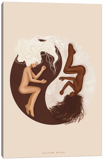 The Yin To My Yang Canvas Art Print - Illustre Mayon