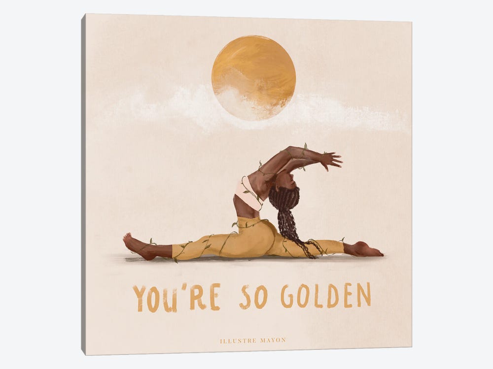 You're So Golden by Illustre Mayon 1-piece Canvas Print