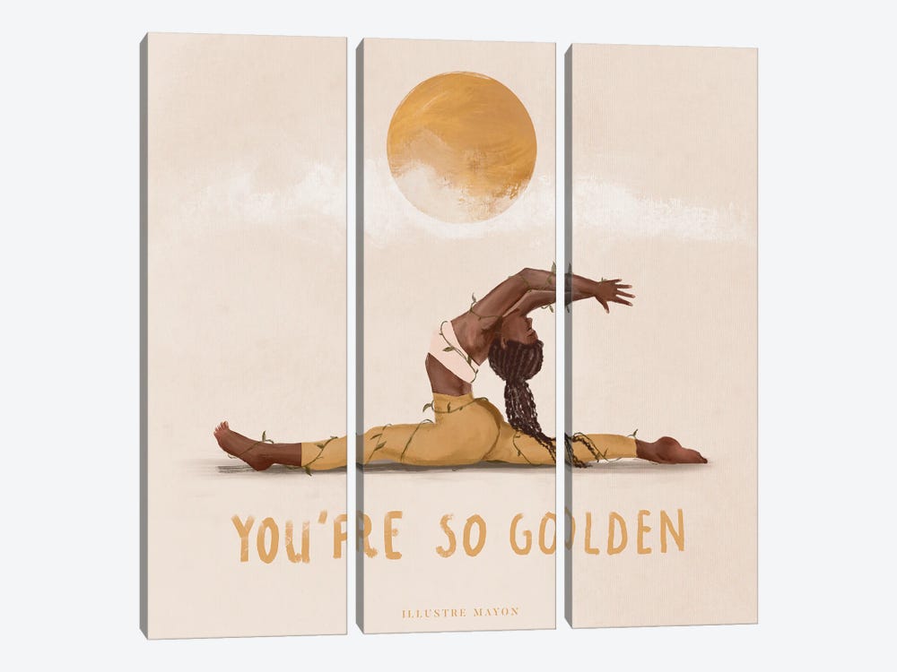You're So Golden by Illustre Mayon 3-piece Art Print