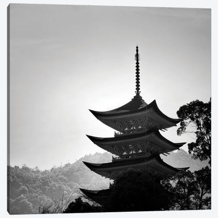 Japanese Temple Canvas Print #PRX11} by Praxis Studio Canvas Wall Art